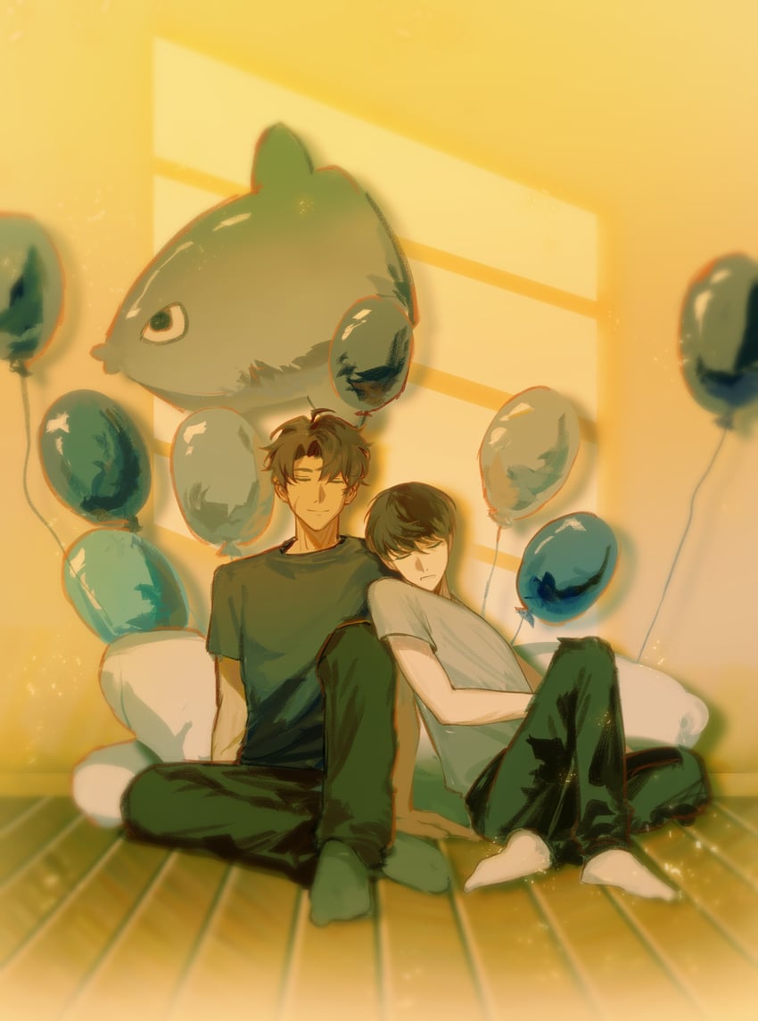 kim dokja and yoo joonghyuk (omniscient reader's viewpoint) drawn by astruma2