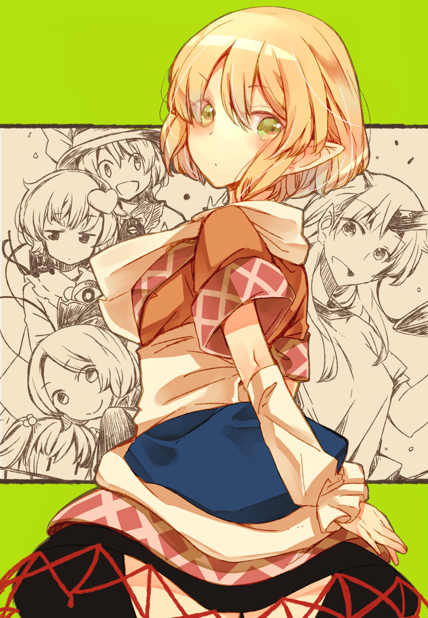 komeiji koishi, komeiji satori, kaenbyou rin, reiuji utsuho, mizuhashi parsee, and 3 more (touhou and 1 more) drawn by atoki