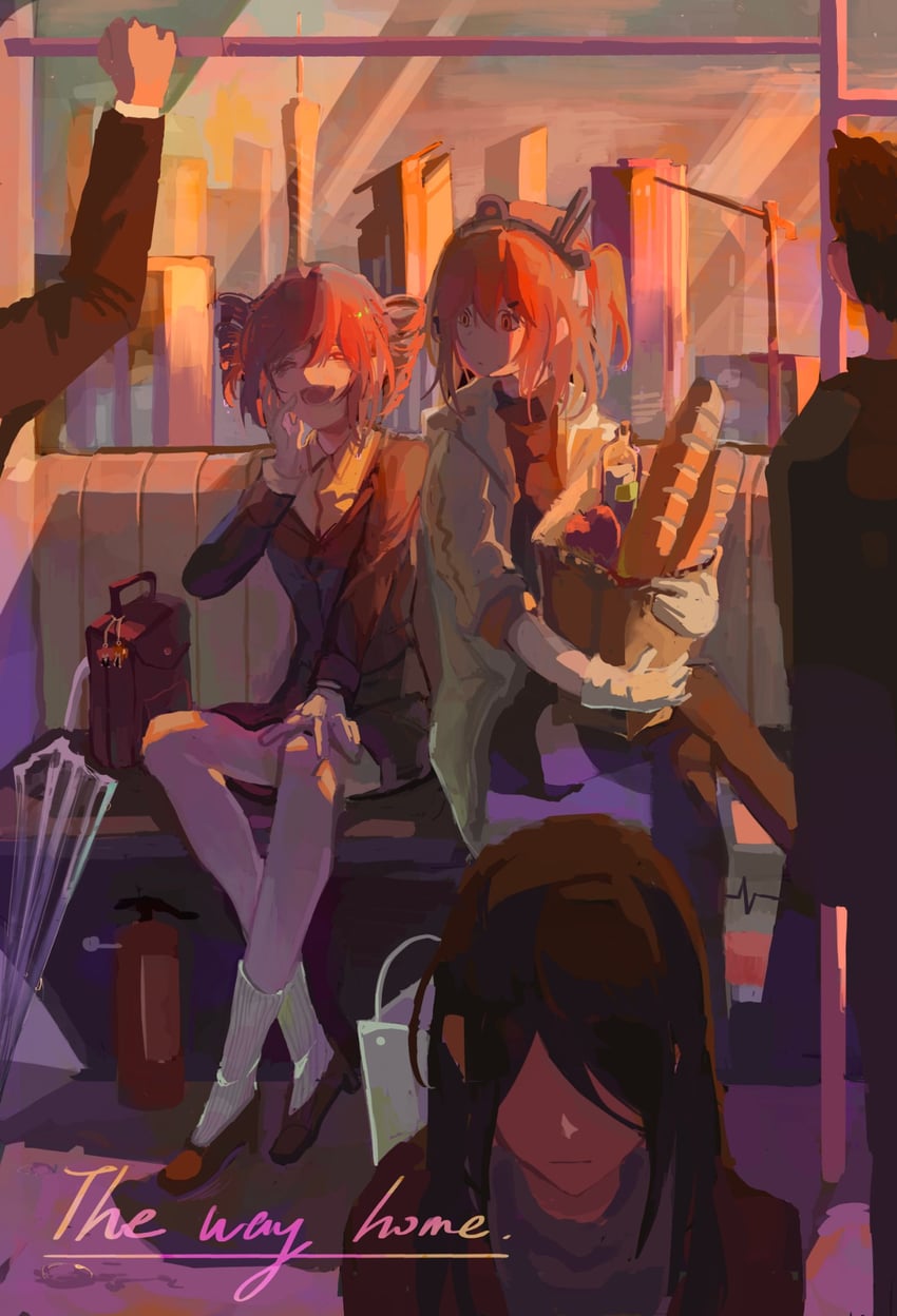 kasane teto and adachi rei (utau and 2 more) drawn by mao206327