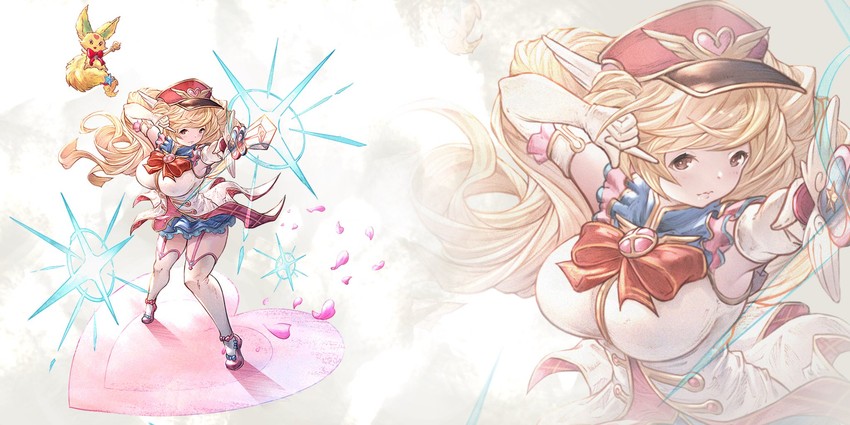 monika weisswind and morra (granblue fantasy) drawn by yu_pian