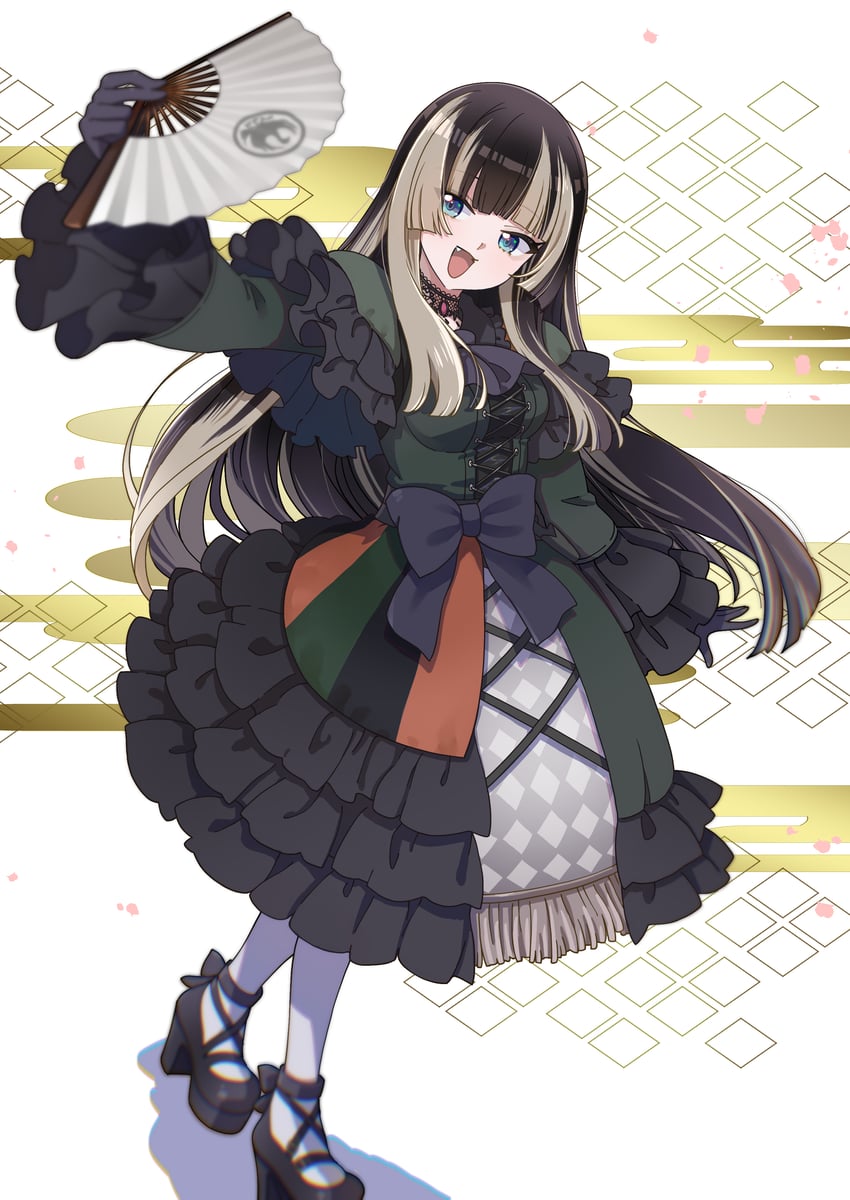 juufuutei raden (hololive and 1 more) drawn by akitsu_mikami