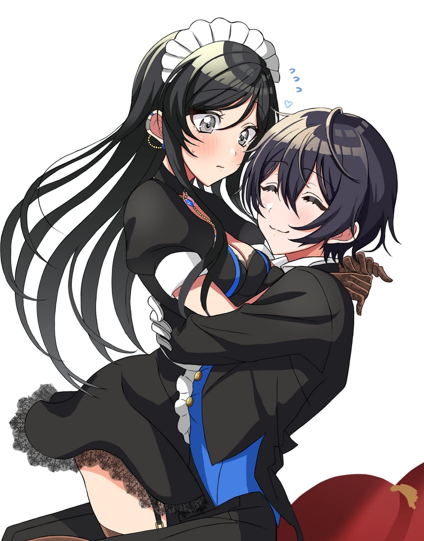 miyake aoi and aoyagi tsubaki (d4dj) drawn by bakkanda