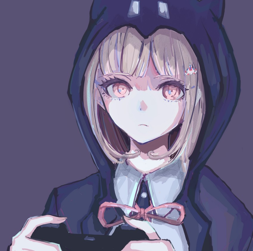 nanami chiaki (danganronpa and 2 more) drawn by akitsu_(davis0527dx)