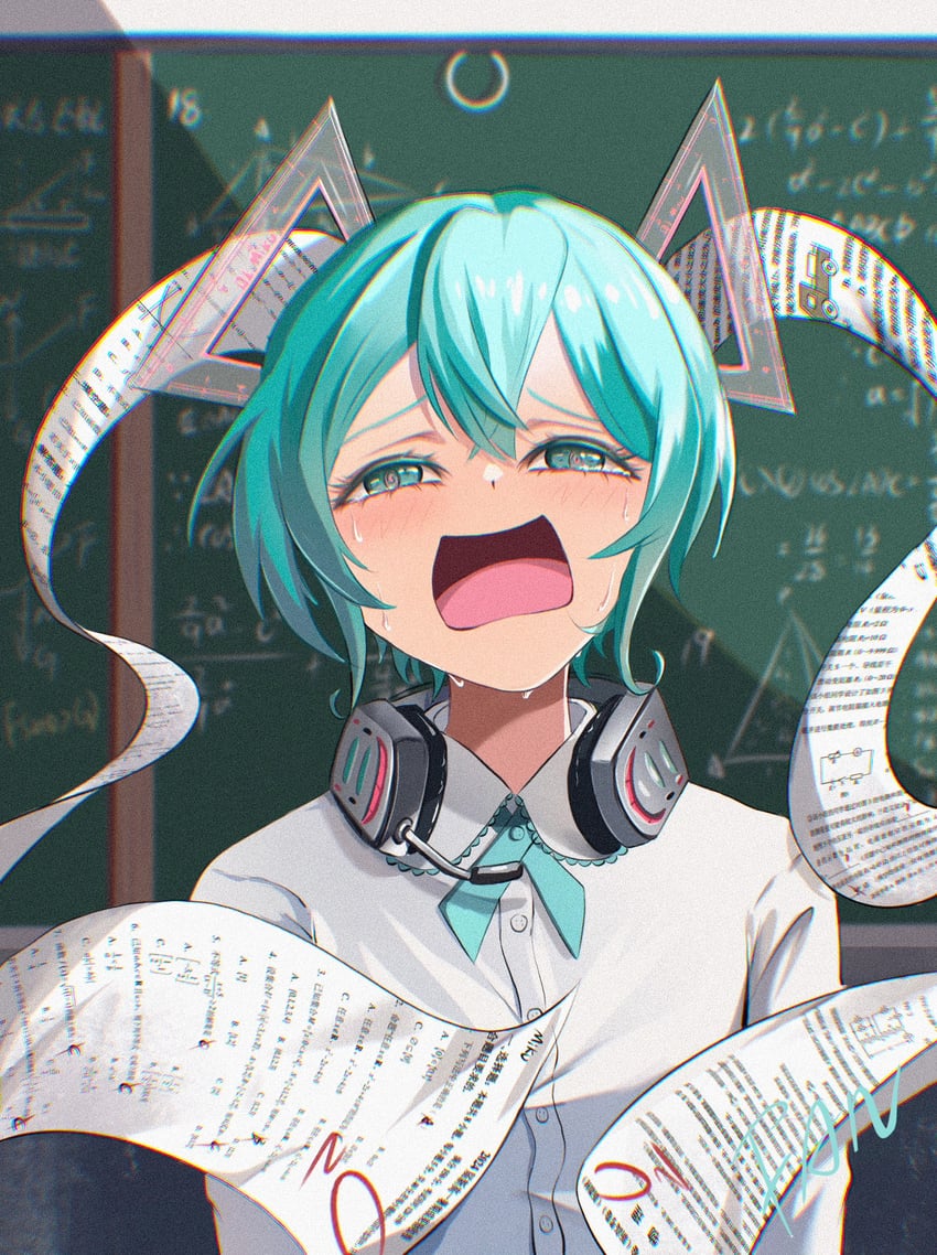 hatsune miku (vocaloid) drawn by fan_(xiaohongshu938710089)