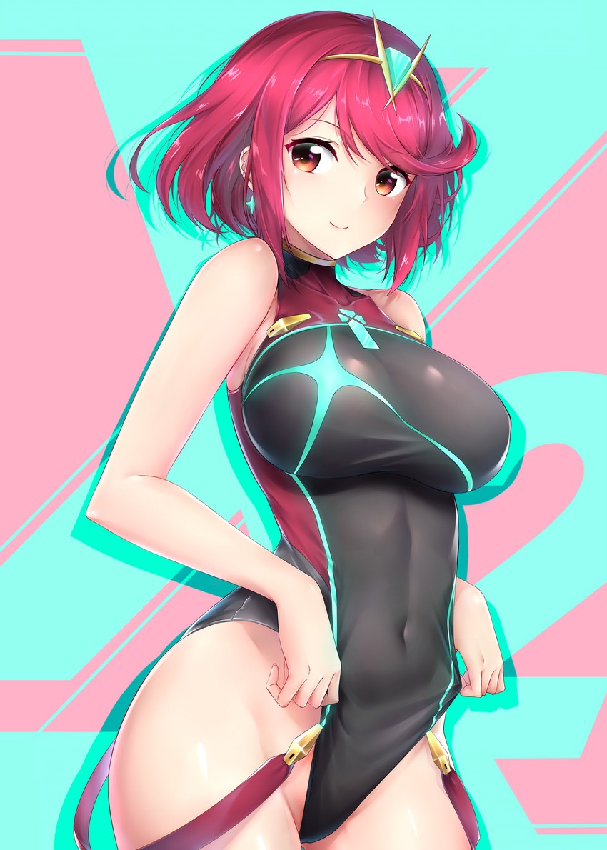 pyra (xenoblade chronicles and 1 more) drawn by rei_kun