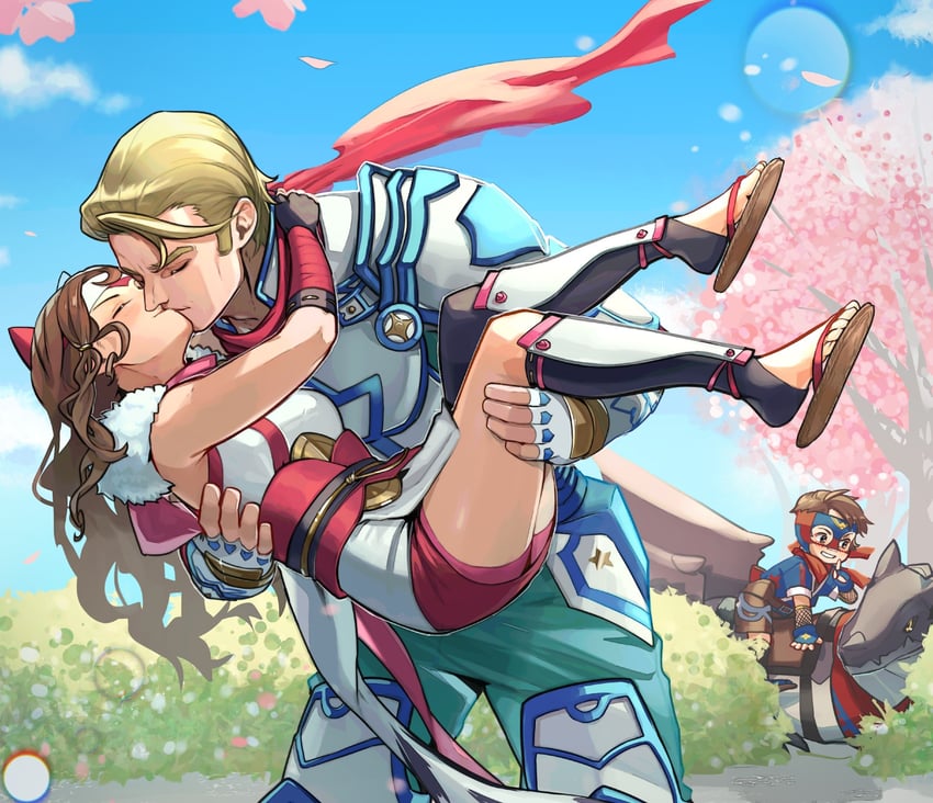 hana, arthur, percy, and ace (fire emblem and 2 more) drawn by misokatsuhaumai
