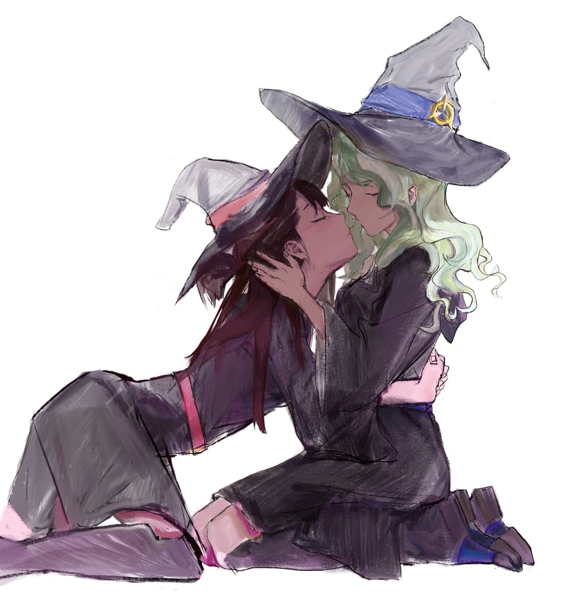 kagari atsuko and diana cavendish (little witch academia) drawn by bulubulu_(7441513)
