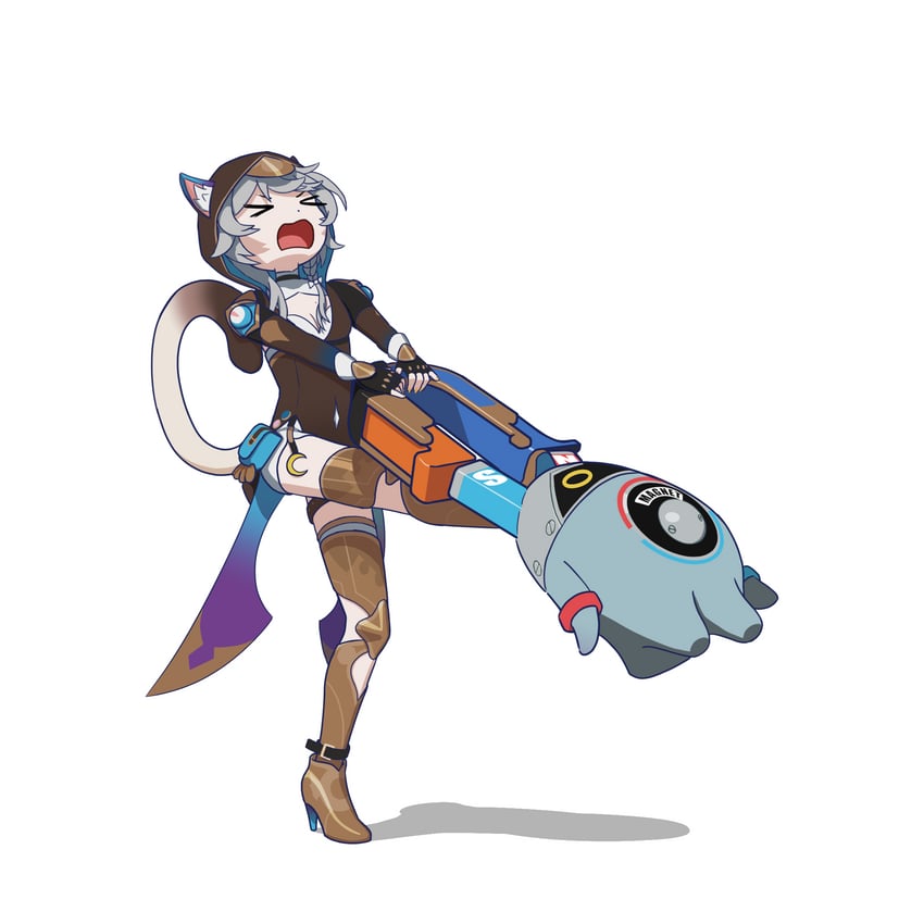 cipher and magnetiboo (honkai and 3 more) drawn by catsaicin