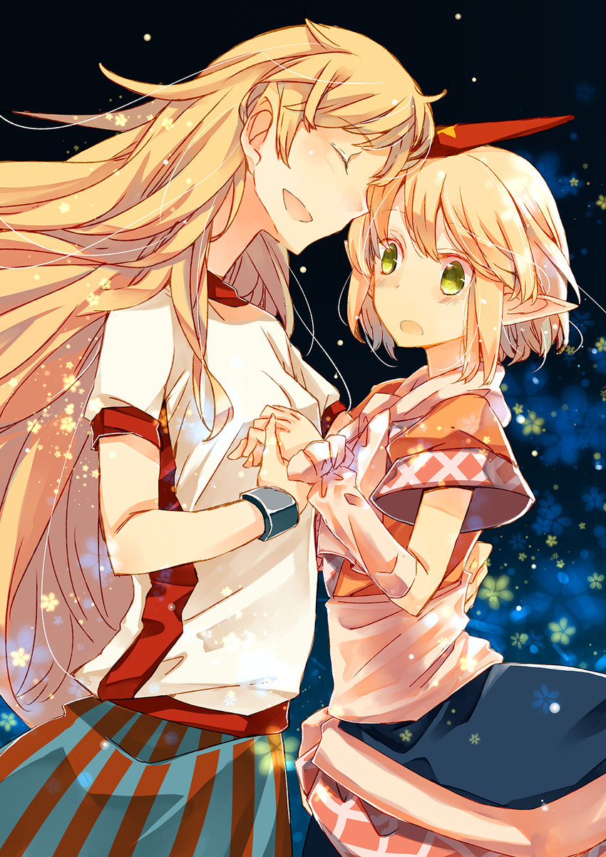 mizuhashi parsee and hoshiguma yuugi (touhou) drawn by atoki