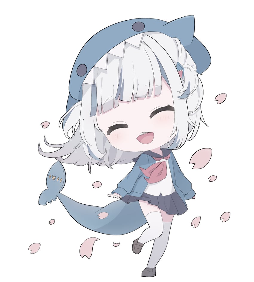 gawr gura (hololive and 1 more) drawn by hocmiya