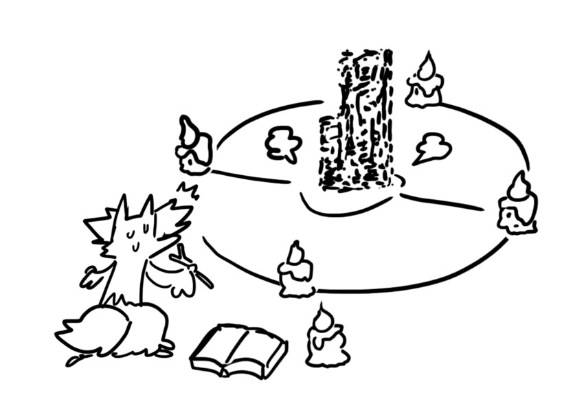 litwick, delphox, and missingno. (pokemon and 1 more) drawn by plainwhite