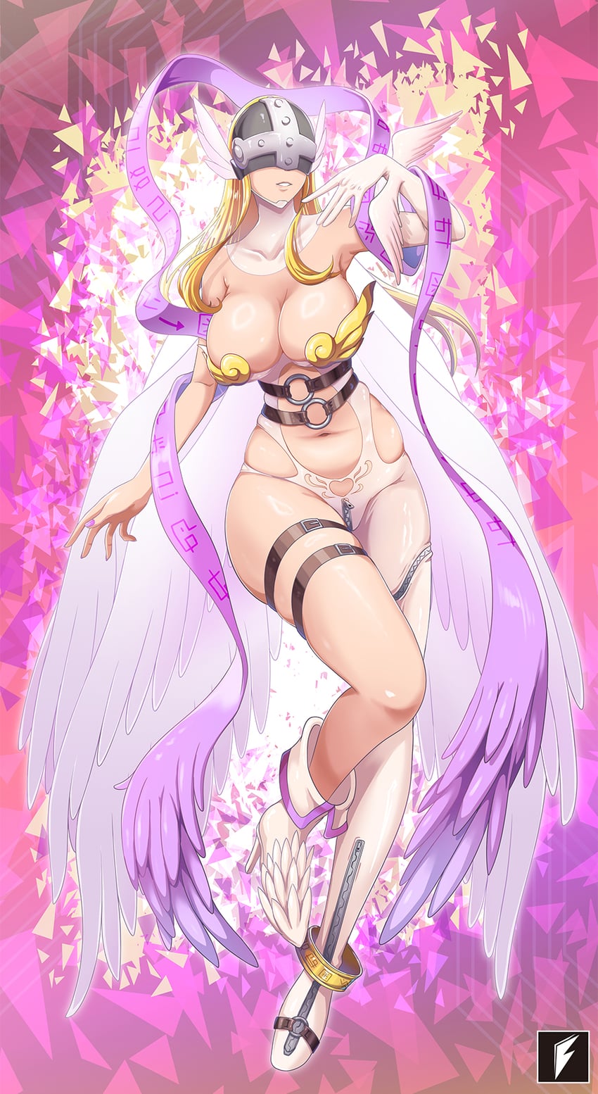 angewomon (digimon) drawn by teng_zhai_zi