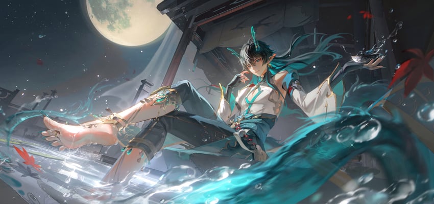 dan heng (honkai and 1 more) drawn by yunmaojan