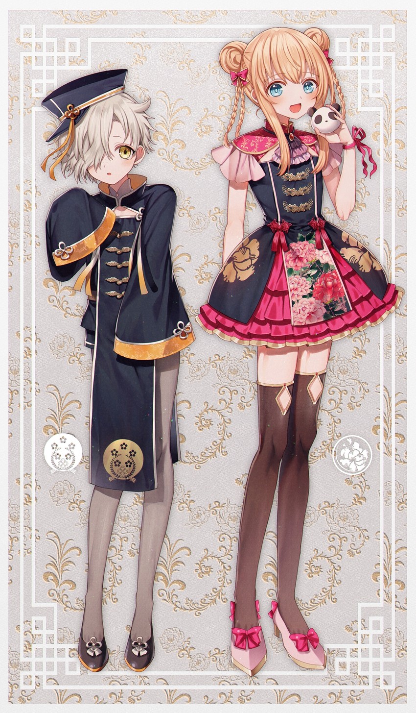 midare toushirou and gokotai (touken ranbu) drawn by abandon_ranka