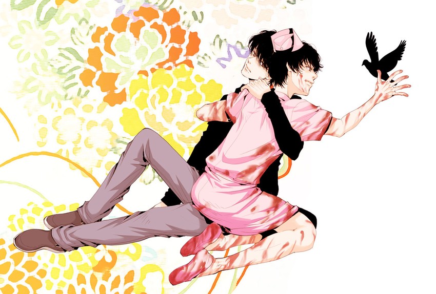 shingai kazuhiko and shingai hiromi (mozu) drawn by higashiyama_kazuko