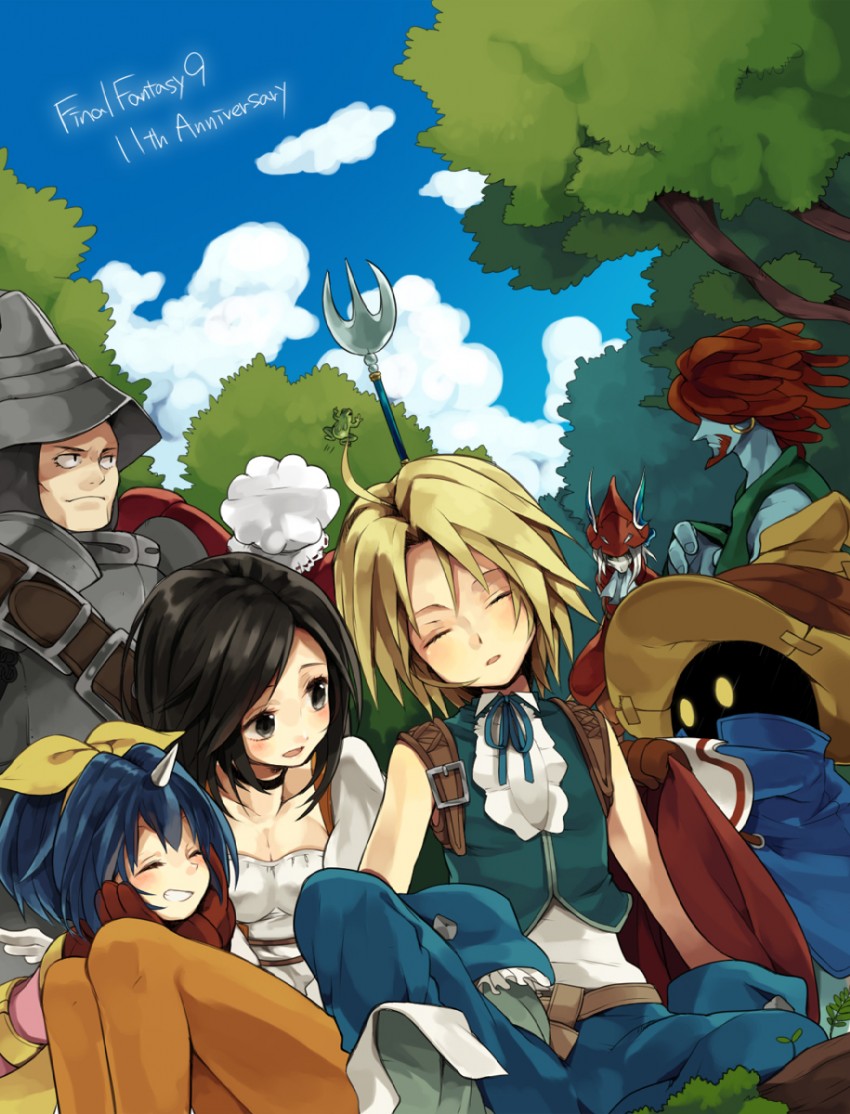zidane tribal, garnet til alexandros xvii, vivi ornitier, eiko carol, freija crescent, and 3 more (final fantasy and 1 more) drawn by hiyo_kiki