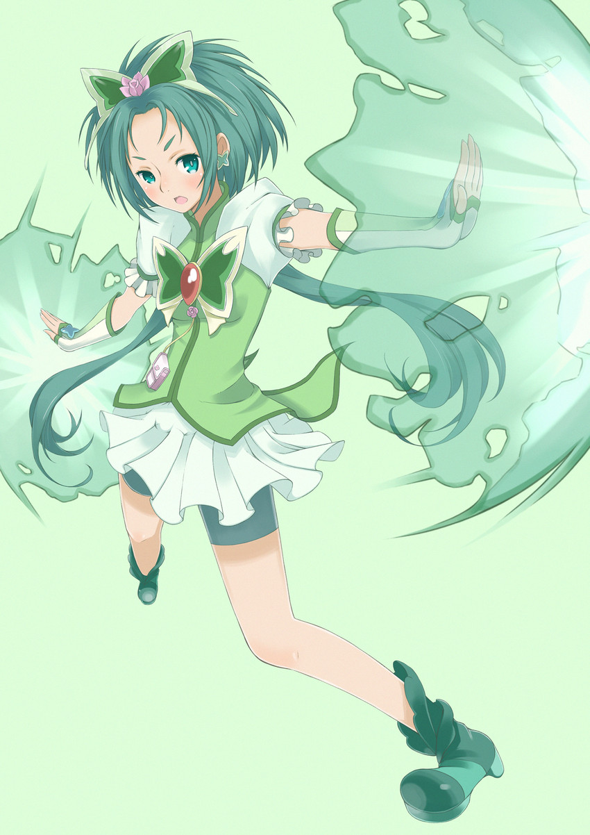 akimoto komachi and cure mint (precure and 2 more) drawn by galaxea