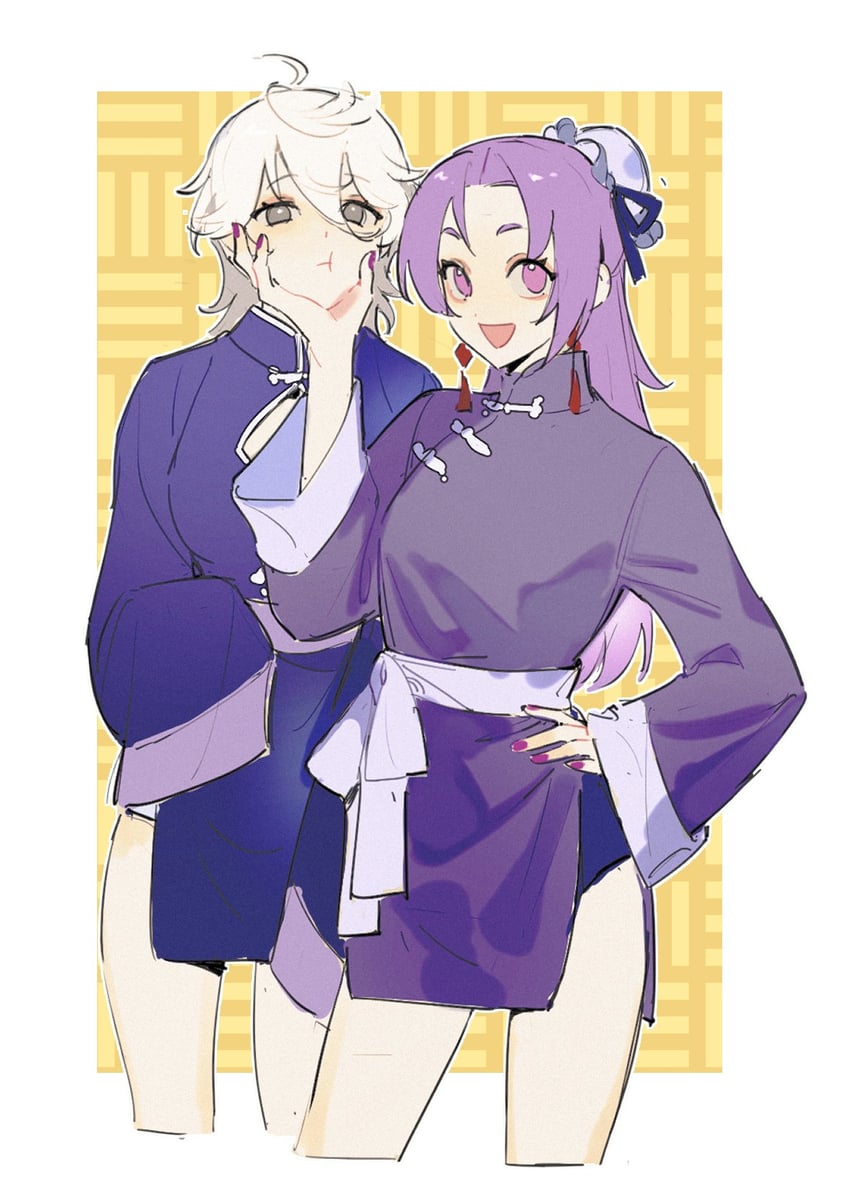 nagi seishirou and mikage reo (blue lock) drawn by shizuka000217