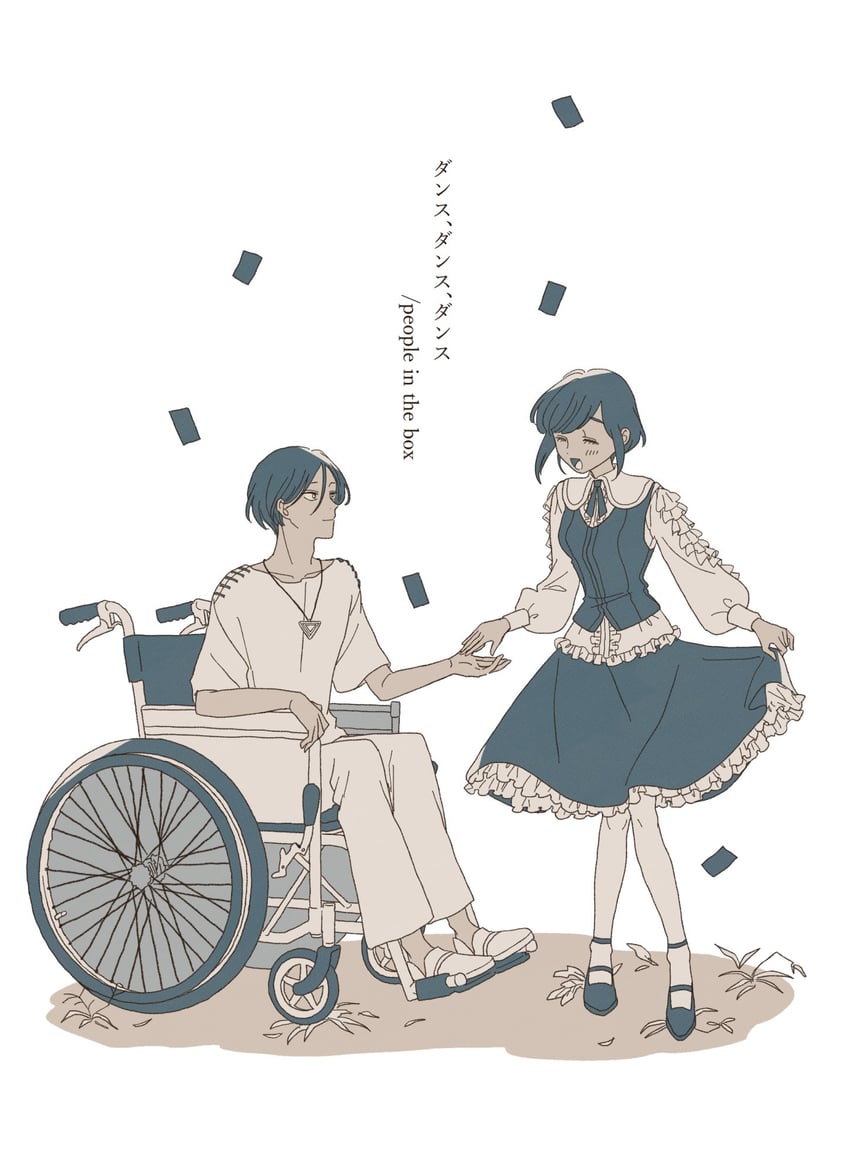 fukurai azami and meguriya ayumu (toshi densetsu kaitai center) drawn by hinoshita_hana