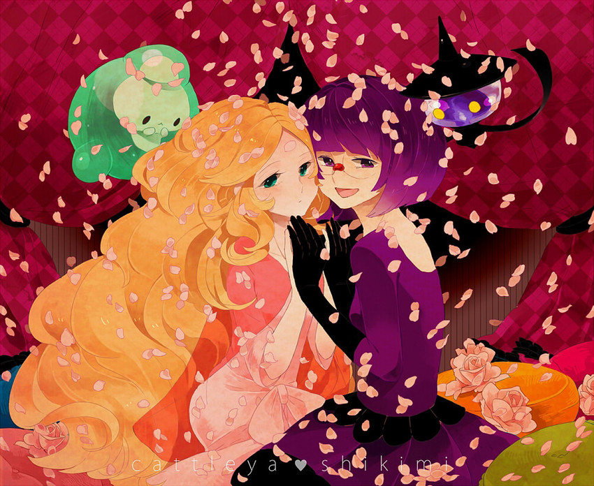 caitlin, shauntal, lampent, and duosion (pokemon and 1 more) drawn by lojic