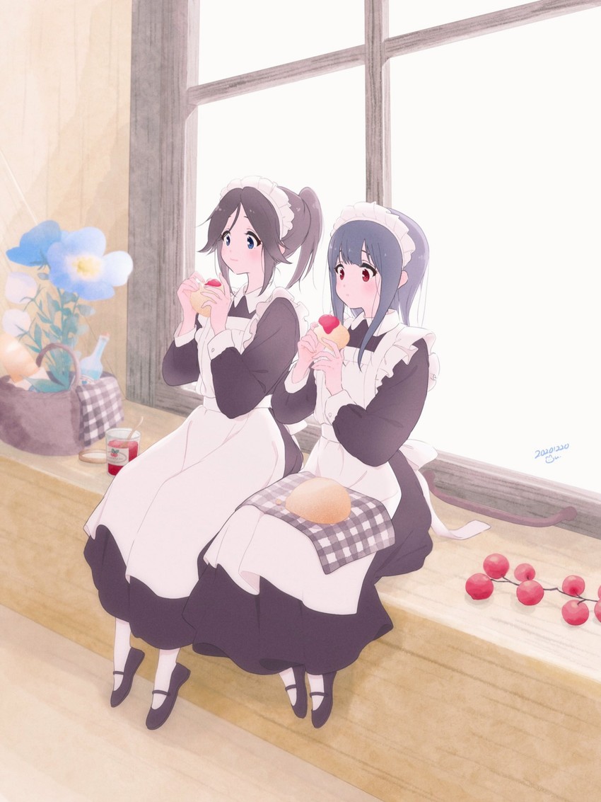 yoroizuka mizore and kasaki nozomi (hibike! euphonium and 1 more) drawn by amayadori_uki