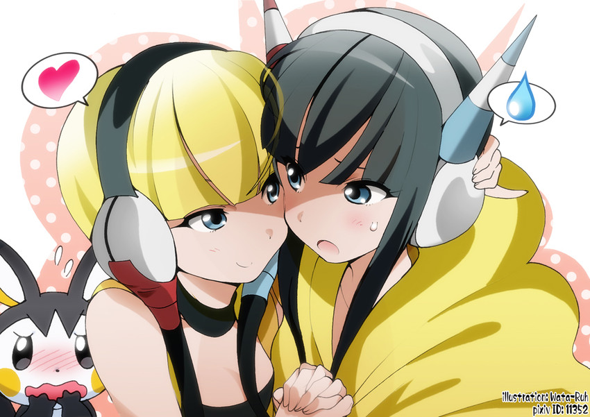 elesa and emolga (pokemon and 2 more) drawn by yamasaki_wataru