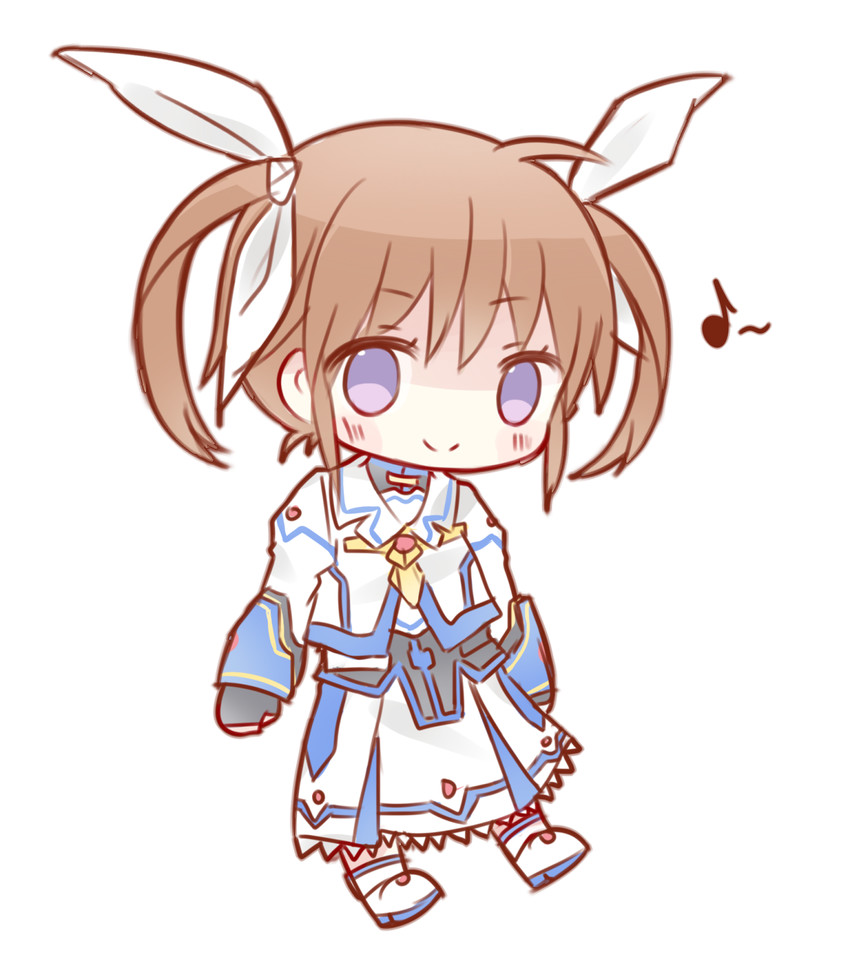 takamachi nanoha (lyrical nanoha and 3 more) drawn by kvlen