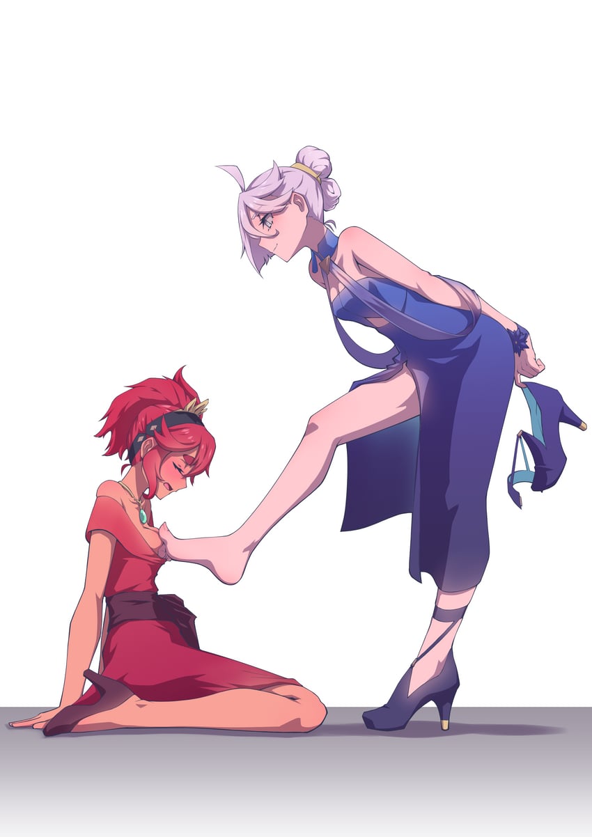 suletta mercury and miorine rembran (gundam and 1 more) drawn by hej_510