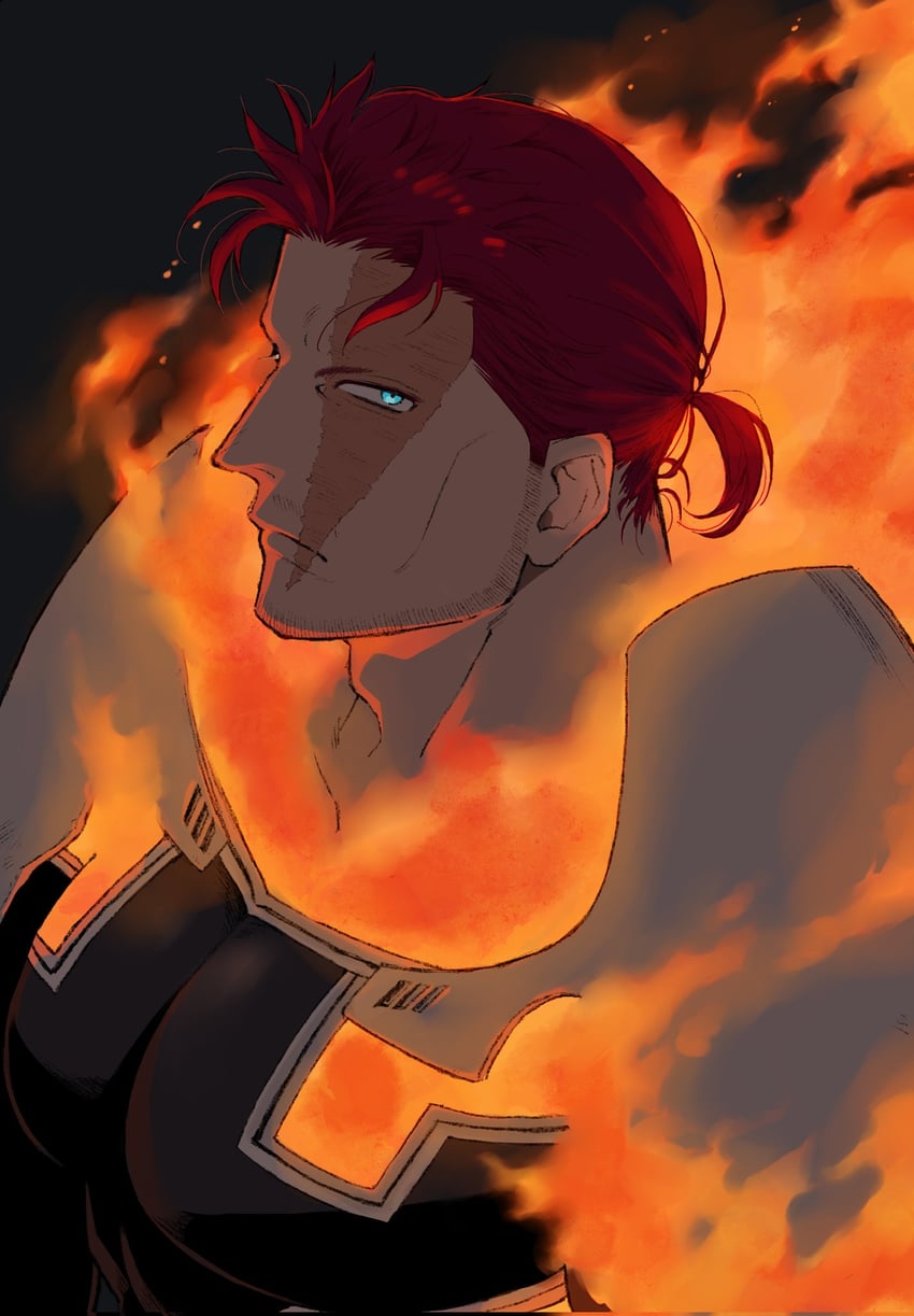 endeavor (boku no hero academia) drawn by ma_(maa21maa)