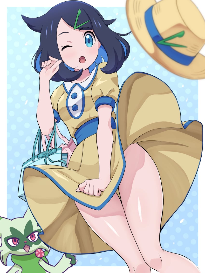 liko and floragato (pokemon and 1 more) drawn by pokemoa