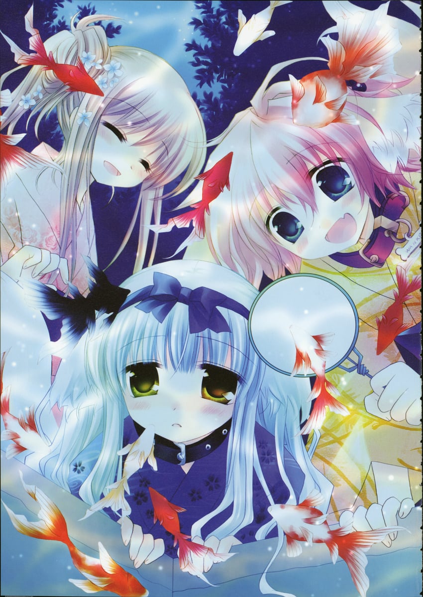 wanko, lily, and touko (wanko to lily) drawn by sakurazawa_izumi