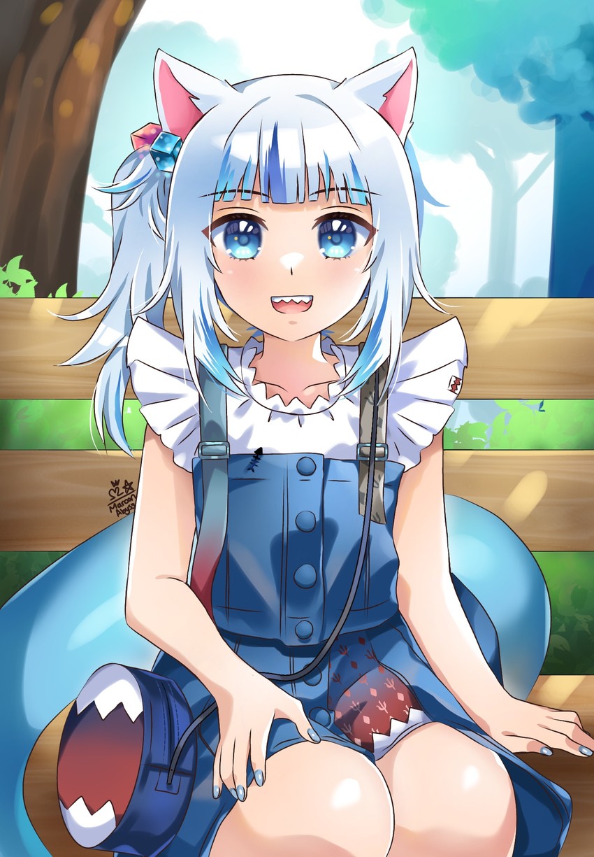 gawr gura (hololive and 1 more) drawn by maroonabyss