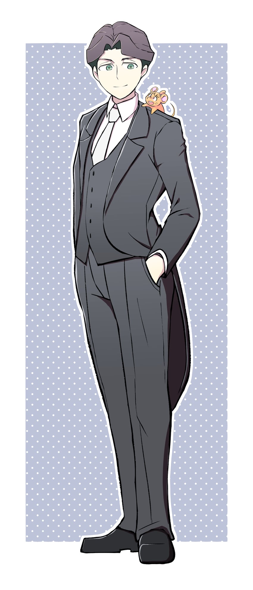 kagari atsuko and andrew hanbridge (little witch academia) drawn by konatsuruka
