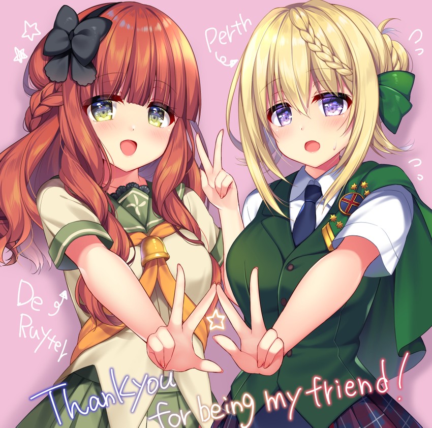perth and de ruyter (kantai collection) drawn by ringo_sui