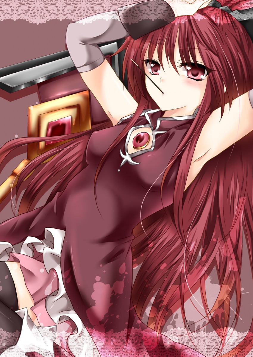 sakura kyoko (mahou shoujo madoka magica) drawn by gokugetsu_momo