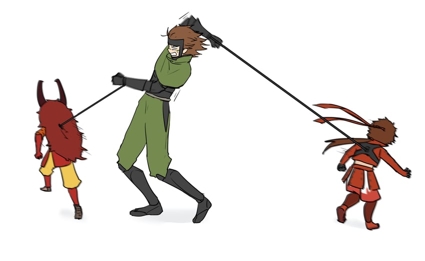 sanada yukimura, sarutobi sasuke, and takeda shingen (sengoku basara) drawn by surushiru