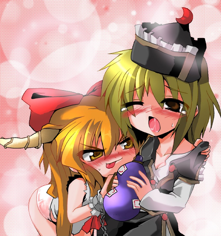 ibuki suika and lunasa prismriver (touhou) drawn by kotojima_motoki