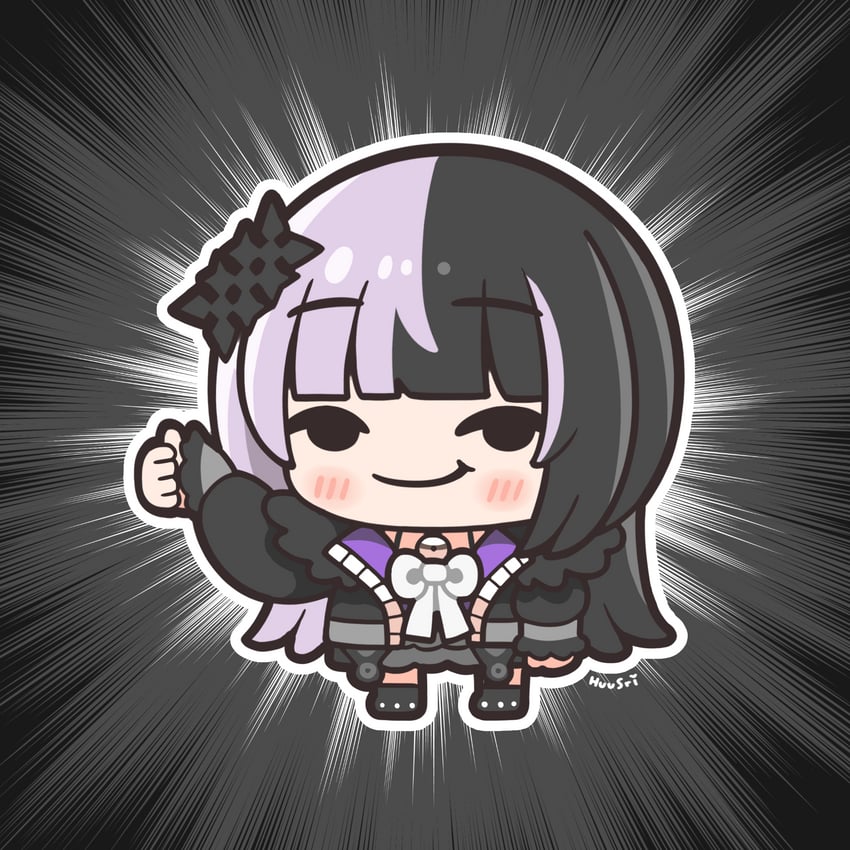 shiori novella (hololive and 1 more) drawn by huusri