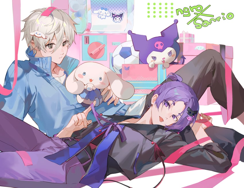 cinnamoroll, kuromi, nagi seishirou, and mikage reo (sanrio and 3 more) drawn by gurikur1