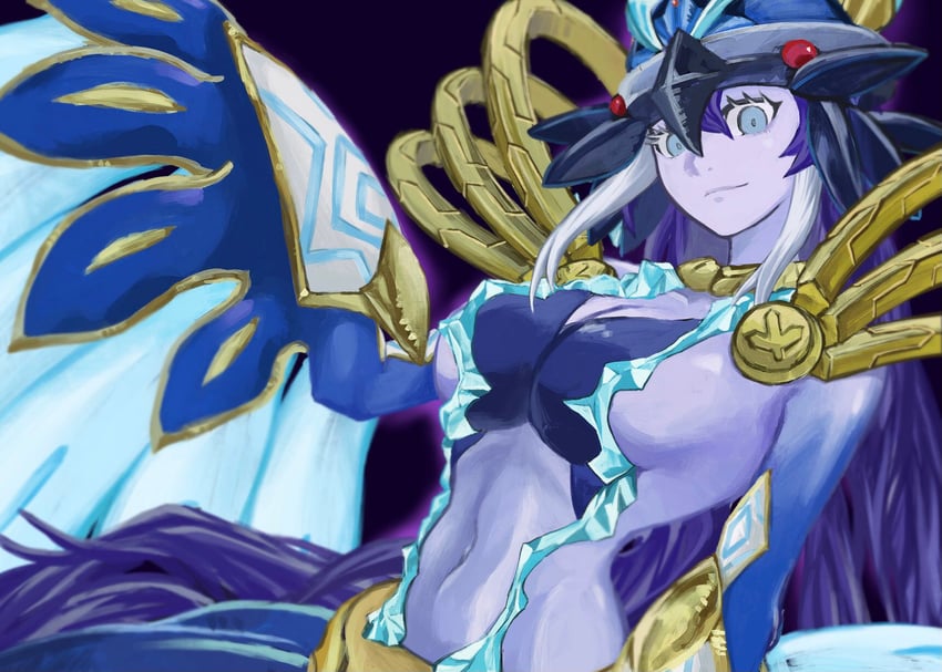 lyrilusc - ensemblue robin (yu-gi-oh!) drawn by agarori_(b9yhn)