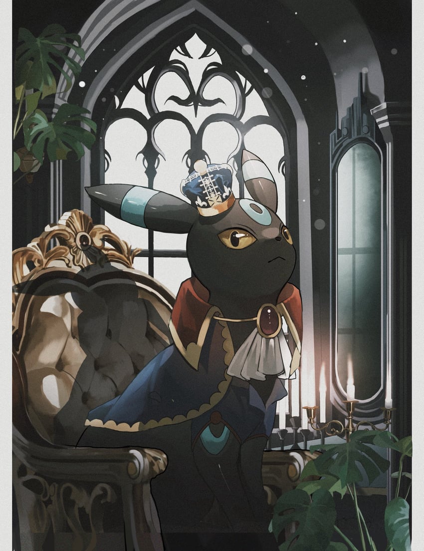 umbreon (pokemon and 1 more) drawn by reo_(mmocc123)