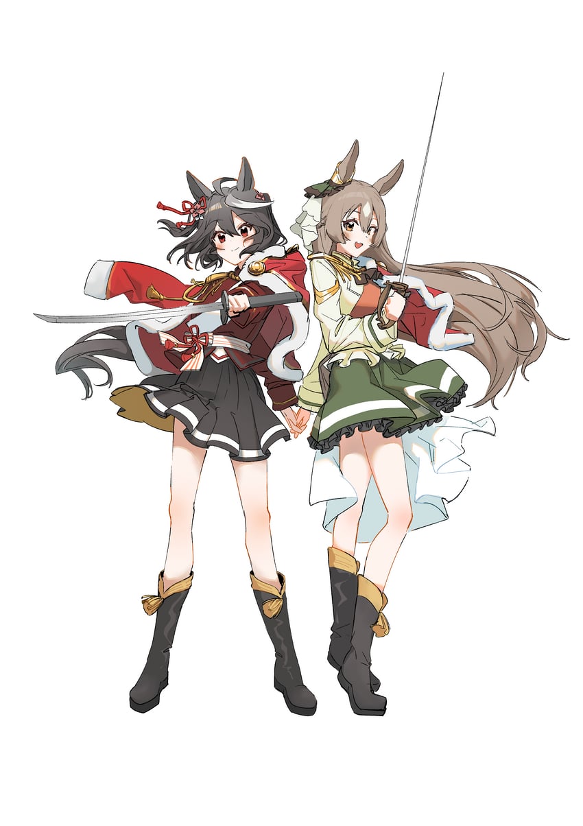 satono diamond and kitasan black (umamusume and 1 more) drawn by hukurou96