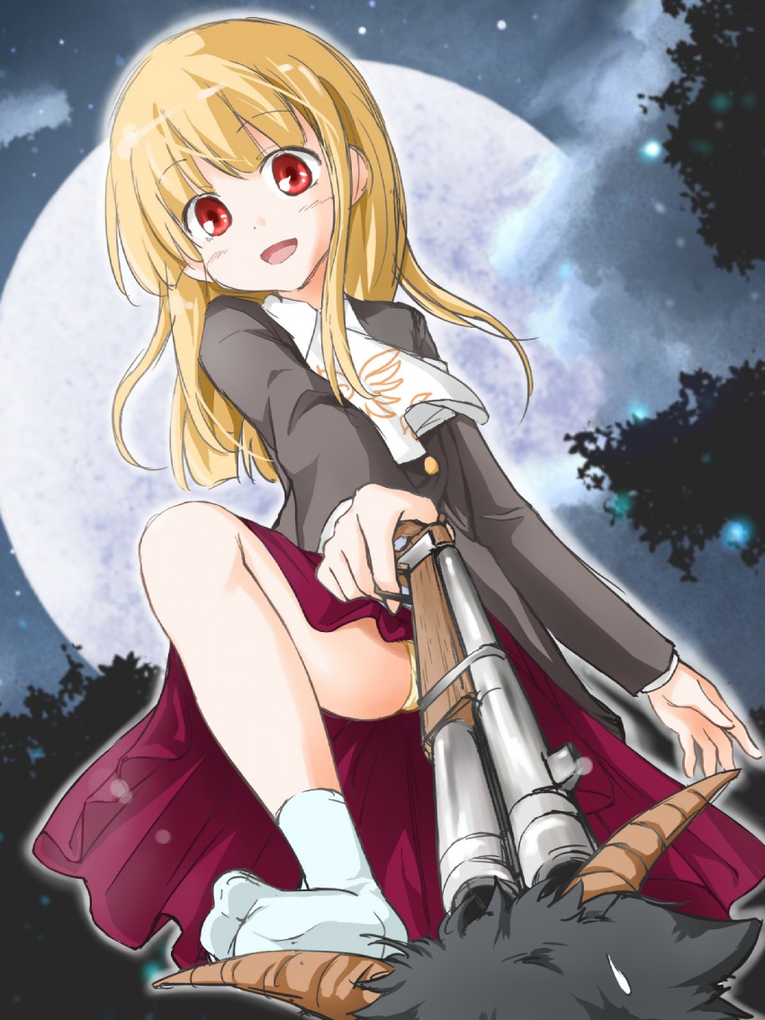 ushiromiya rosa and goatman (umineko no naku koro ni) drawn by fuyutarou