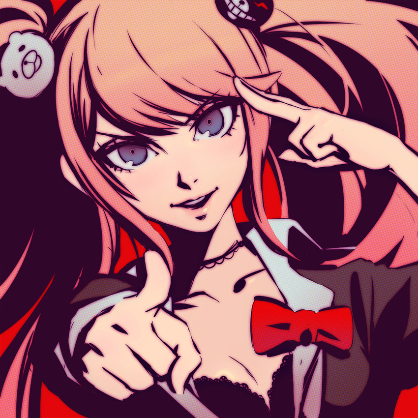 enoshima junko (danganronpa and 1 more) drawn by ilya_kuvshinov