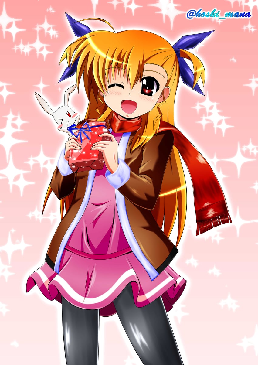 vivio and sacred heart (lyrical nanoha and 1 more) drawn by rappasan05