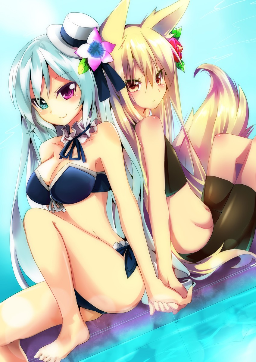 kokonoe tsubaki and canon (original) drawn by nyori