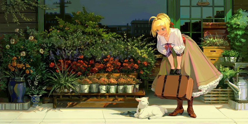 nero claudius (fate and 2 more) drawn by taro-k