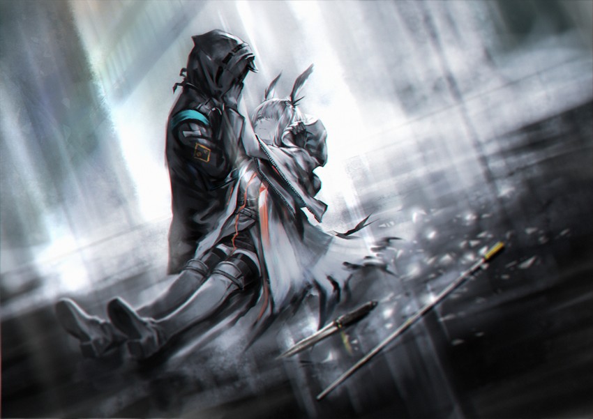doctor and frostnova (arknights) drawn by gaanc_23_(tomosuge)