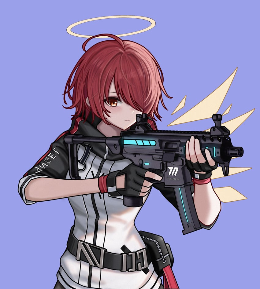 exusiai (blue archive and 1 more) drawn by gaai