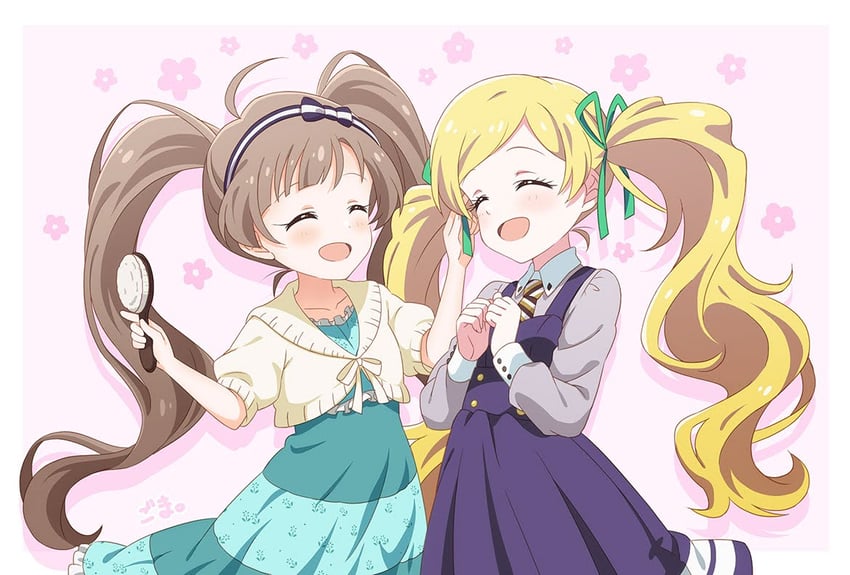 hakozaki serika and emily stewart (idolmaster and 2 more) drawn by goma_konbu